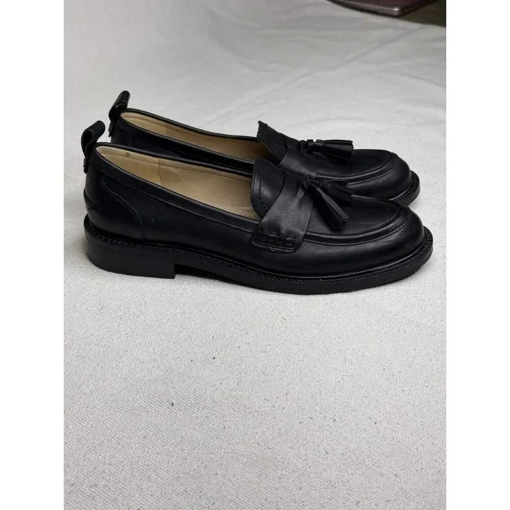 Sam Edelman Women's Caylia Leather Loafer, New, US 8.5 Size , Color Black